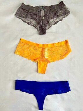 NWOT - ~$180 MSRP - French Designer Panties x3 - Chantelle & Chantal Thomass - M
